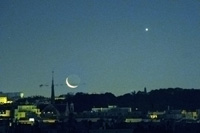 Moonrise and Venus